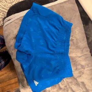 Blue Adidas short slightly worn thin material great for swimming